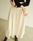 TRIACETATE-(H) GATHERED SKIRT