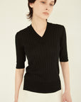 SILK V-NECK KNIT