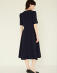 TRIACETATE-(S) FLARE DRESS
