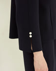 TRIACETATE STAND COLLAR SHORT JACKET
