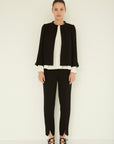 TRIACETATE SILM SLIT PANTS