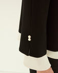 TRIACETATE STAND COLLAR SHORT JACKET