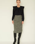 WOOL ALPACA TIGHT SKIRT