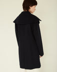 SOFT BEAVER TWO-PLY FINE WOOL BIG COLLAR COAT