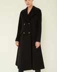 SOFT BEAVER TWO-PLY FINE WOOL DOUBLE CHESTER COAT