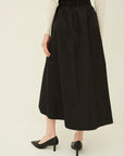TAFFETA TUCK VOLUME SKIRT