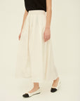 TAFFETA TUCK VOLUME SKIRT