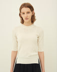 SILK CREW-NECK KNIT