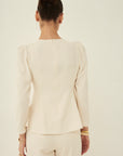TRIACETATE-(H) FLARE BLOUSE