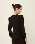 TRIACETATE-(H) FLARE BLOUSE