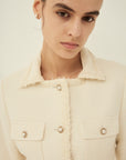 VIRGIN WOOL GEORGETTE JACKET