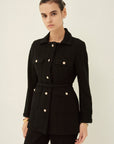 VIRGIN WOOL GEORGETTE JACKET