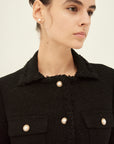 VIRGIN WOOL GEORGETTE JACKET