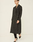 MONOTONE TWEED LONG COAT