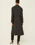 MONOTONE TWEED LONG COAT