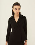 TRIACETATE DESIGN COLLAR JACKET
