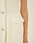 WAFFLE GLITTER TWEED DRESS