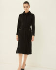 TRIACETATE-(H) DOUBLE COLLAR DRESS