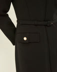 TRIACETATE-(H) DOUBLE COLLAR DRESS