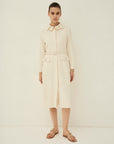 TRIACETATE-(H) DOUBLE COLLAR DRESS