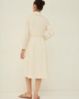TRIACETATE-(H) DOUBLE COLLAR DRESS