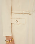 TRIACETATE-(H) DOUBLE COLLAR DRESS