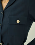 TRIACETATE-(D) V-NECK BLOUSE