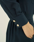 TRIACETATE-(D) V-NECK BLOUSE