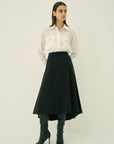 TRIACETATE-(NS) FLARED SKIRT