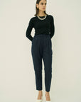 WOOL 140's ONE TUCK PANTS
