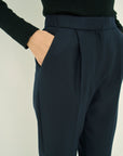 WOOL 140's ONE TUCK PANTS