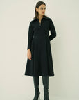 TRIACETATE-(H) BIG COLLAR DRESS