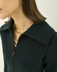 TRIACETATE-(H) BIG COLLAR DRESS