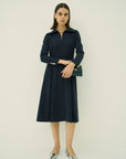 TRIACETATE-(H) BIG COLLAR DRESS