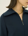 TRIACETATE-(H) BIG COLLAR DRESS