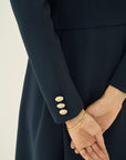 TRIACETATE-(H) BIG COLLAR DRESS