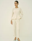 TRIACETATE - (H) PEPLUM BLOUSE