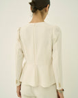 TRIACETATE - (H) PEPLUM BLOUSE