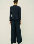 TRIACETATE - (H) PEPLUM BLOUSE