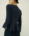 TRIACETATE - (H) PEPLUM BLOUSE
