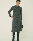 MONOTONE CHECK TWEEO SHORT JACKET