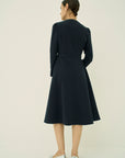 TRIACETATE-(NS) FLARED DRESS