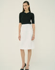 COTTON TWEED SKIRT