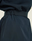TAFFETA TUCK SKIRT