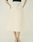 VOLUME SLIT FLARE SKIRT