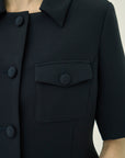 TRIACETATE SHORT JACKET