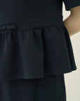 TRIACETATE SQUARE-NECK BLOUSE