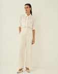 TRIACETATE-(L) WIDE PANTS