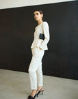 TRIACETATE - (H) PEPLUM BLOUSE