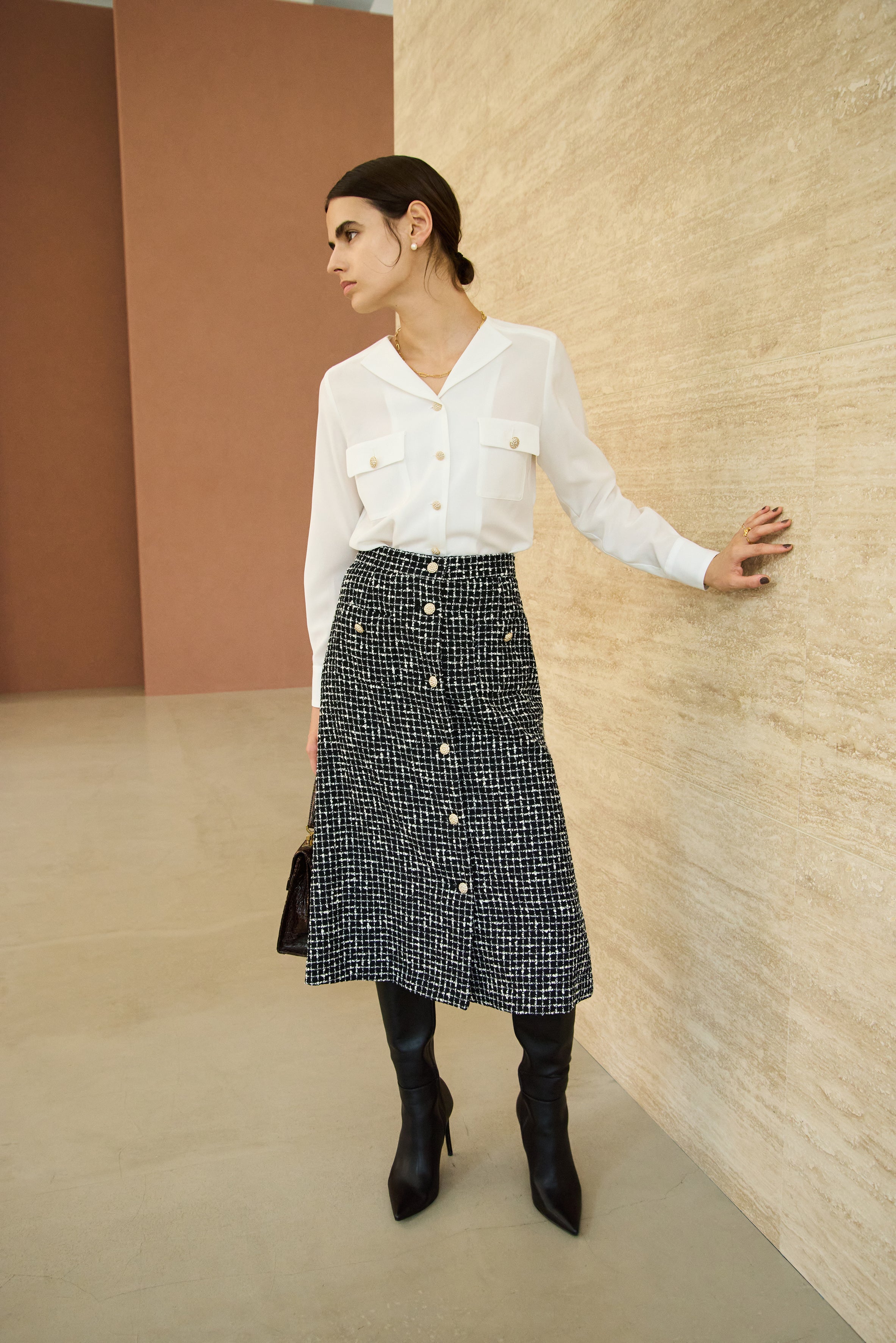 TRIACETATE-(D) V-NECK BLOUSE – MW
